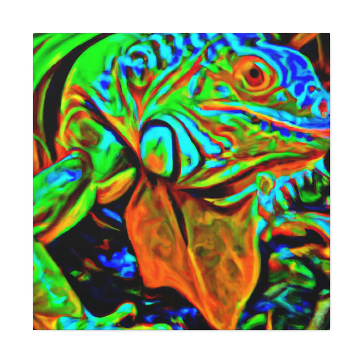 "Iguanas in Expressionism" - Canvas