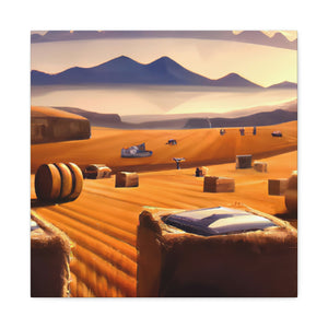 "Hay Fields in Moonlight" - Canvas