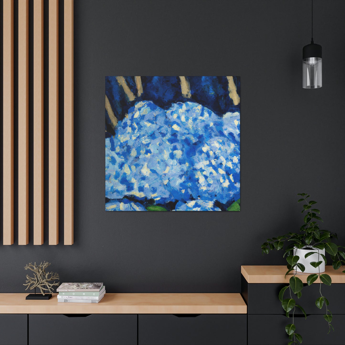 "Hydrangea Splendor Ablaze" - Canvas