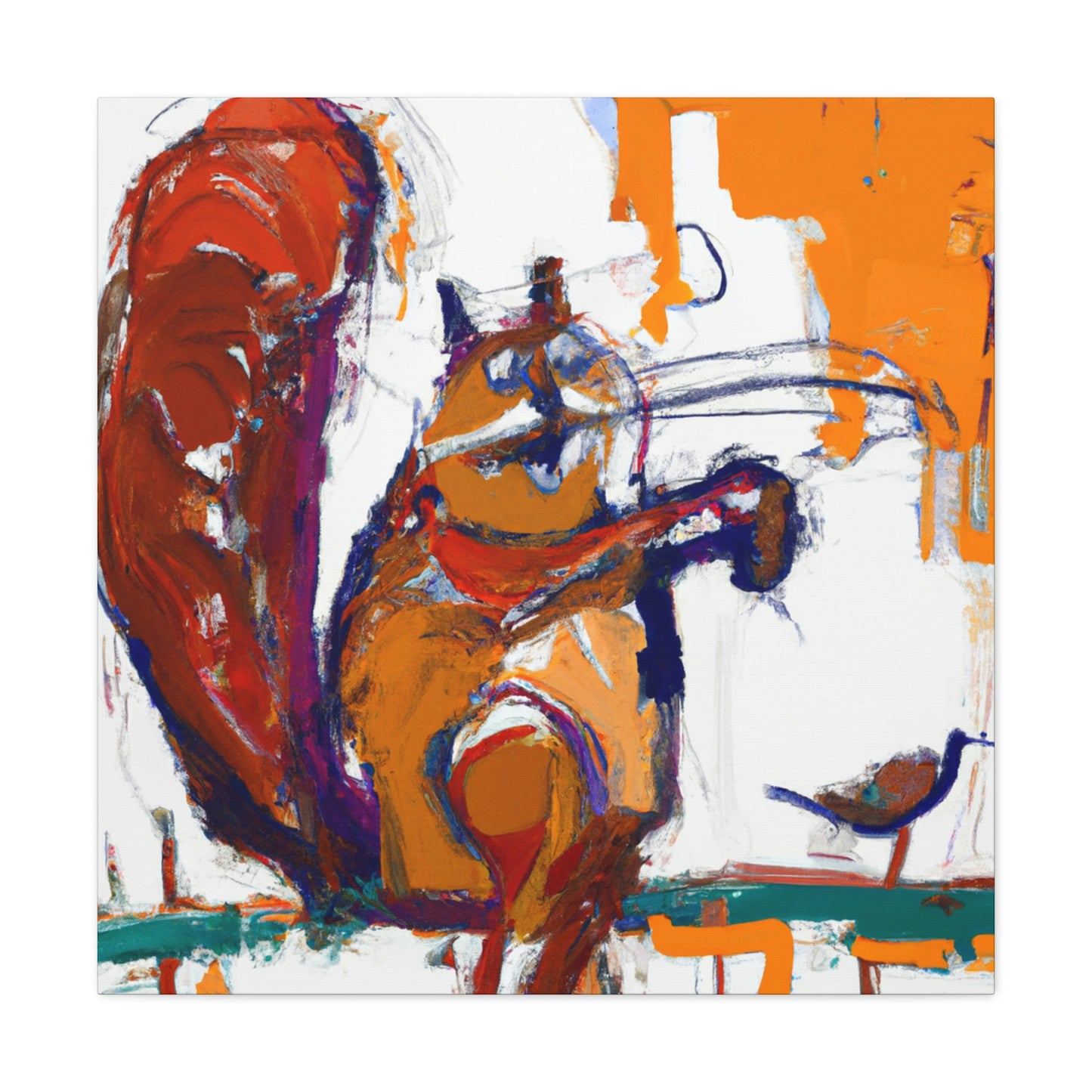 Squirrel Among Expressionism - Canvas