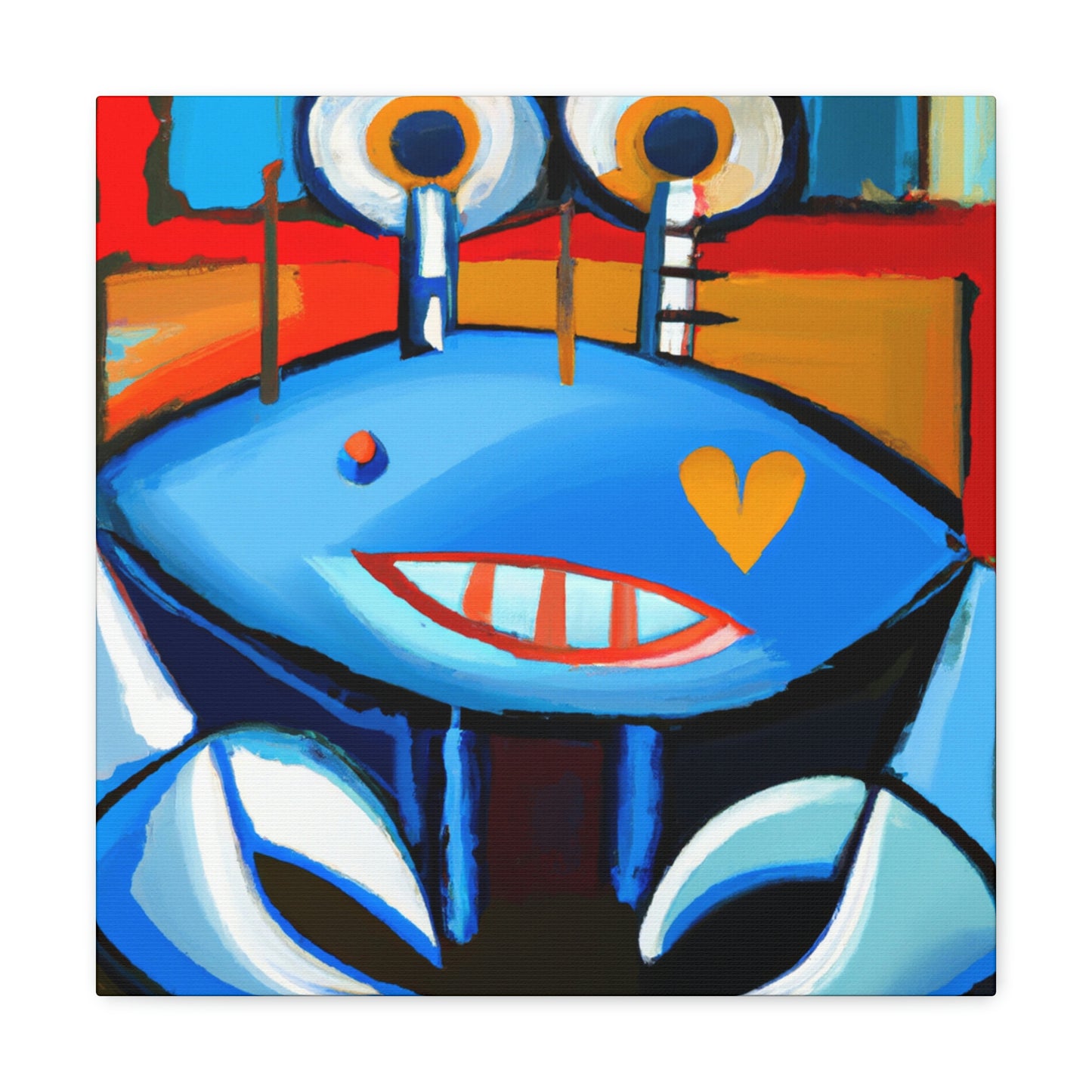 Crab in Abstract Art - Canvas