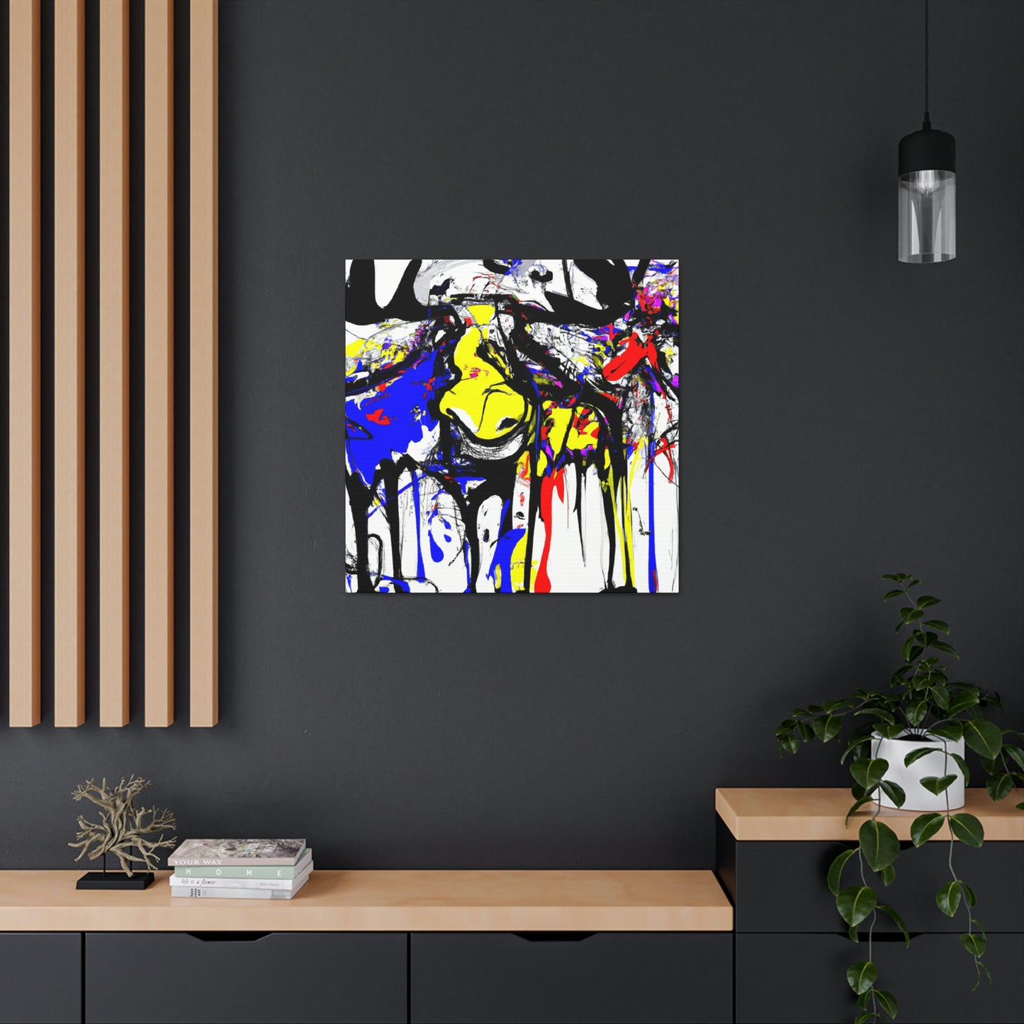 "Moose in Abstraction" - Canvas