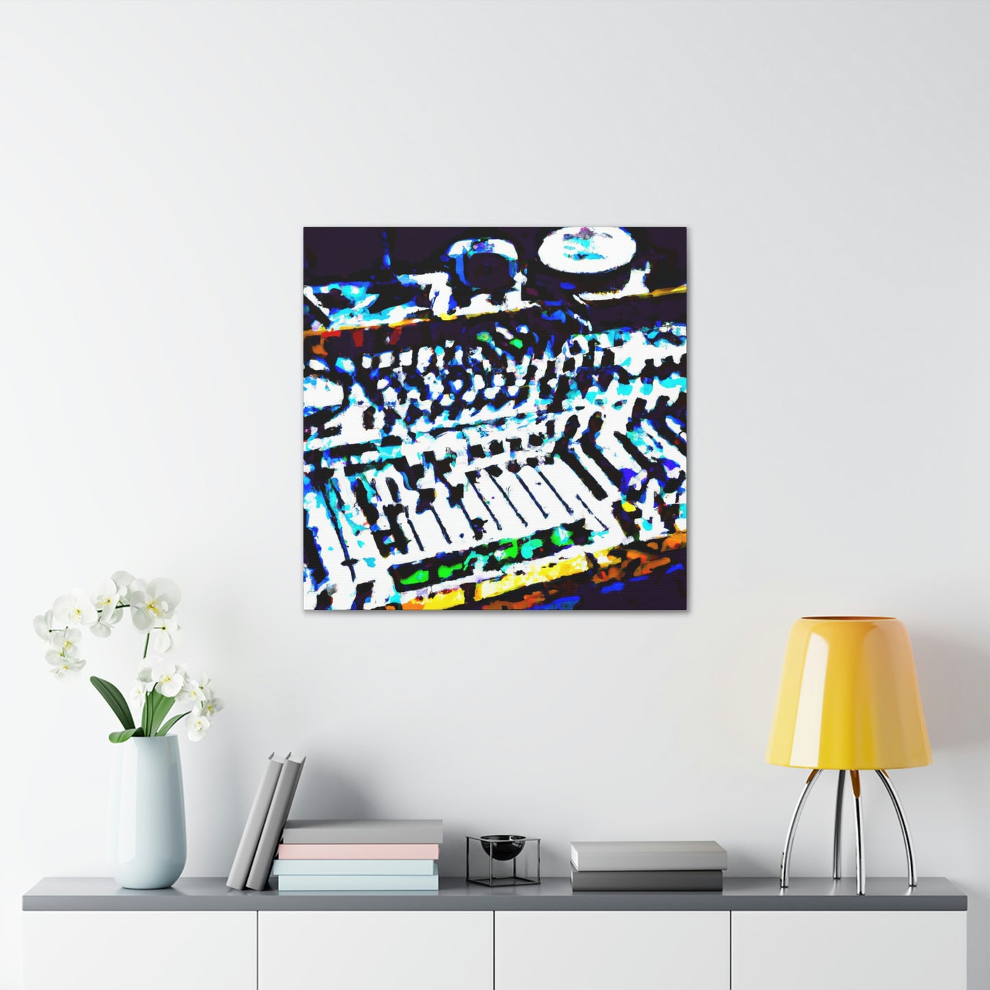 "Mixing Board Melodies" - Canvas