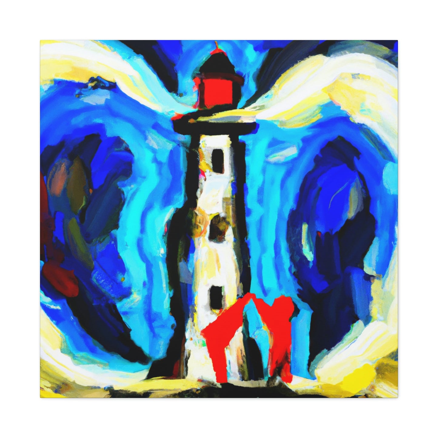 Love at the Lighthouse - Canvas